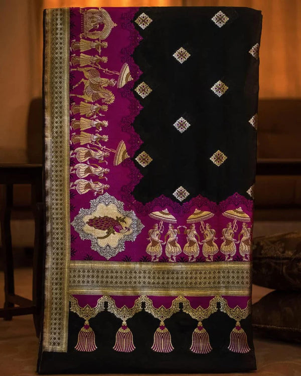 Handloom Pure Katan orhni