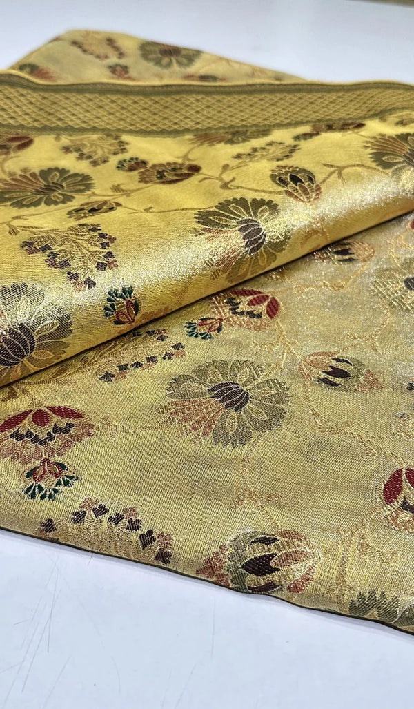 Lame Floral Jaal -PZ2518F